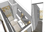 Salle de pain projetée. Carreaux Mutina chez Surface 