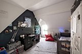 Chambre d'enfant qui a bénéficié de la rehausse de la charpente